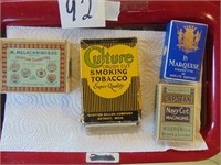 4 Empty Tobacco Boxes