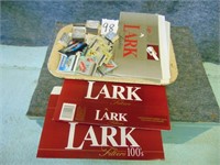 Lark Cigarette Boxes and Misc Matches