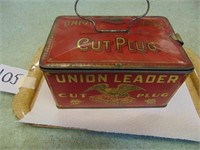 Union Leader Cut Plug Tobacco Tin