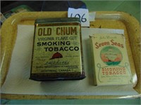 Old Chum Virginia Tin and 7 Seas Box