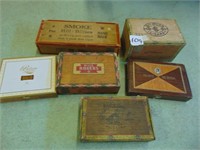 6 Cigar Boxes