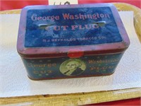 George Washington Plug Cut Tobacco Tin