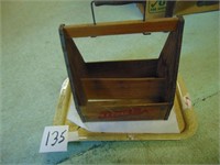 Wooden Pepsi Carrier with Handle