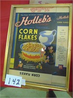 Holleb's Corn Flakes Box in Frame