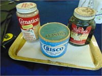 Jar of Mincemeat, Malted Milk, and Crisco