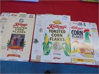 3 Kellogg's Corn Flake Boxes