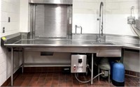 Mouron Stainless Commercial Table with Waste