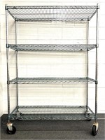 Metro 4-Tier Rolling Shelf *48in x 18in x 68in