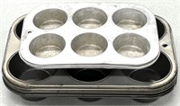 6-Cup Cupcake Baking Pans *Total of 8