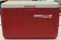 Coleman PolyLite48 Red Cooler