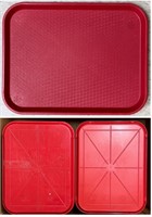 CAMBRO 1014FF Red Food Service Trays