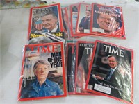 LARGE LOT OF POLITICAL TIME & NEWSWEEK MAGAZINES