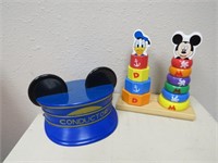 MICKEY MOUSE CONDUCTIONS HAT & WOOD BLOCK SET