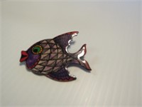 WESTERN GERMANY COLORFUL FISH BROOCH