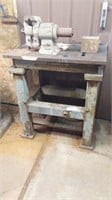 HEAVY DUTY WELDING OR SHOP TABLE 
APPROXIMATELY