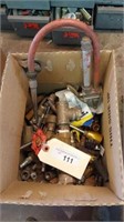 BOX LOT OF AIR COUPLERS AND FITTINGS