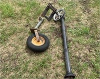 PTO Shaft from a grain auger and a jack with a