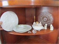 imperial plate,dishes,dog salt & pepper & items