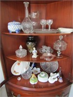 decanter set,pitcher,glassware & items