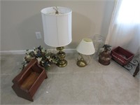 lamps,decorator pcs. & wood pc.
