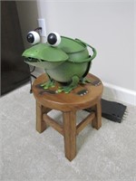 metal frog & elephant stool