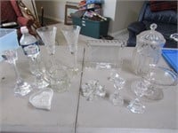 all glassware incl:waterford crystal clover