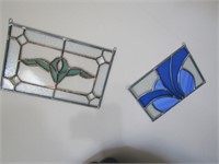 2 stained glass pcs.