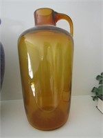 large amber jug