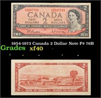 1954-1973 Canada 2 Dollar Note P# 76B Grades xf