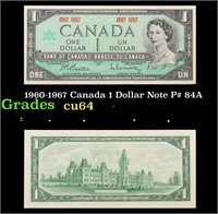 1960-1967 Canada 1 Dollar Note P# 84A Grades Choic