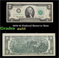 1976 $2 Federal Reserve Note Grades Select AU