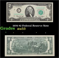 1976 $2 Federal Reserve Note Grades Select AU