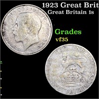 1923 Great Britain 1 Shilling Silver KM# 816a Grad