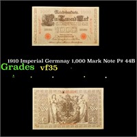 1910 Imperial Germnay 1,000 Mark Note P# 44B Grade