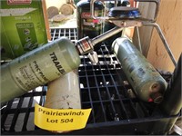 Winchester camp stove and propane bottles