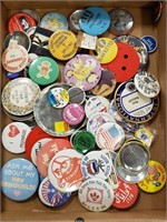 Lot of Various Vintage Pins, Camel & Others