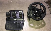 LOGITECH G923 RACING WHEEL AND PEDAL