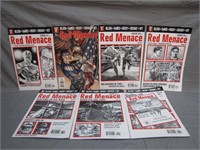 7 Assorted "Red Menace" Comics