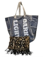 Laundry Bag and Leopard Throw