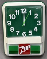 7Up Advertising Clock