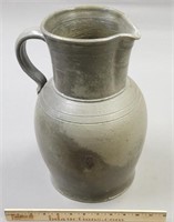 Antique American Stoneware Pitcher as is