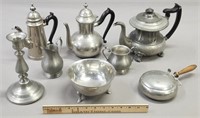 Pewter Hollow Ware Lot Collection