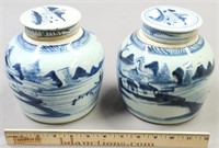 Chinese Export Porcelain Ginger Jars & Covers