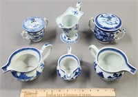 Canton Chinese Export Creamers & Covered Bowls