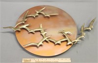Mixed Metals Flying Birds MCM Wall Plaque