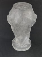 Lalique French Frosted Art Glass Vase