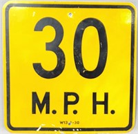 30mph Road Sign