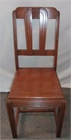 Art Deco style wooden chair.