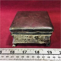 Antique Sterling Silver Hallmarked Jewelry Box