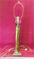 Vintage Military Shell Trench Art Lamp (27" Tall)